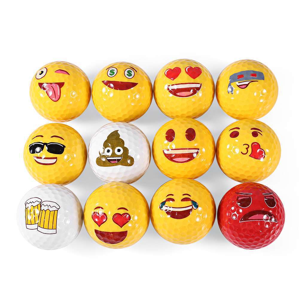 emoji Colorful Surlyn Golf Balls 