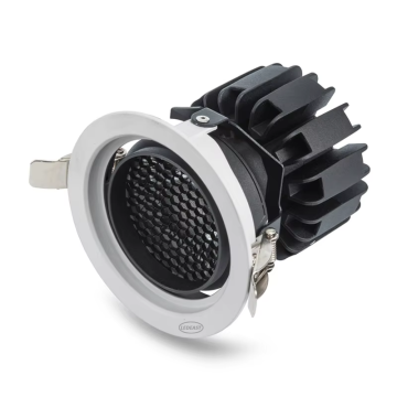 Süpermarketler için uygun parlama önleyici ağı olan 100mm LED tavan ışığı, 35 watt ile