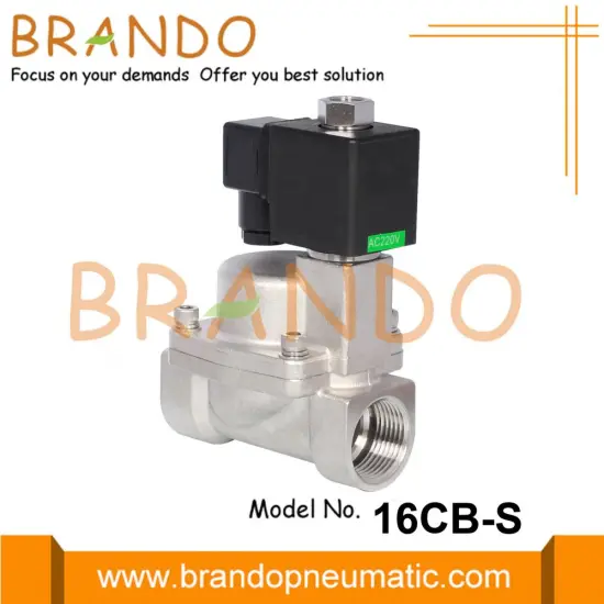 Normally Open Steam Solenoid Valve 3/8'' 1/2''
