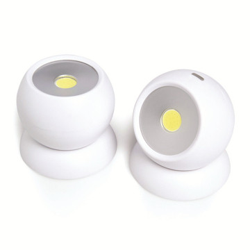 360 Degree Rotation Battery-Powered COB Night Light: Ideal for Emergency Use in Bedrooms and Cabinets