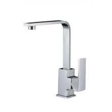 Square Brass Single Handle Kitchen Faucet