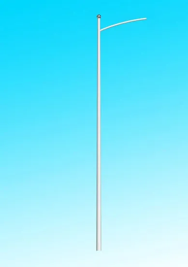 Q235 galvanized street lighting pole light post