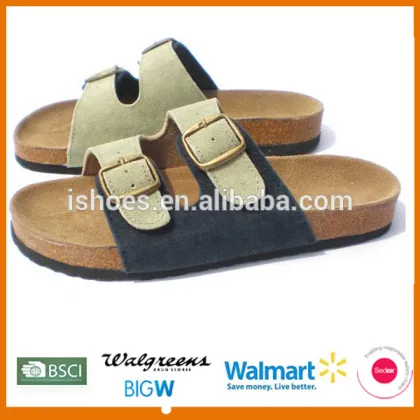 2015 high quality cheap price men outdor casual cork slippers cheap wholesale