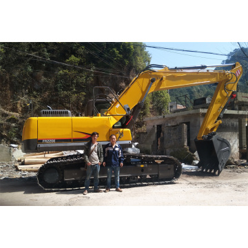 22 тонна Crawler Excavator Rubber Rucger Digger