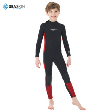Seaskin 2mm Kids แขนยาว zip scuba ชุดดำน้ำชุดเปียก