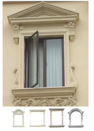 Building Outside Glassfiber Reinforced Cement Concrete Decoration Materials