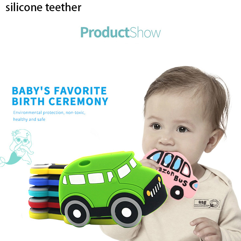 Baby bite silicone teether