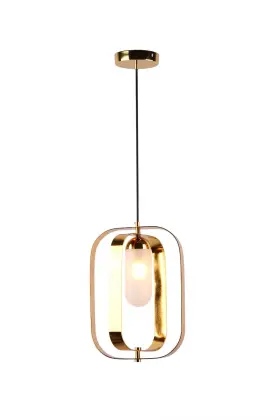 Italian minimalist study metal ring light