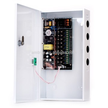 DC12V 8A 9CH CCTV power supply with battery backup