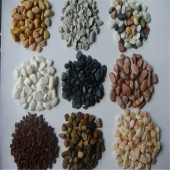 Nanjing factory wholesale price yellow green black white natural loose pebble stone