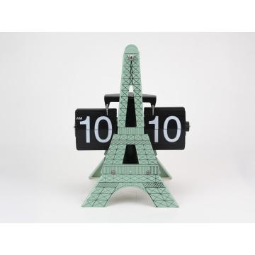 Magnificent 3D Eiffel-Tower-Form-Flip-Uhr