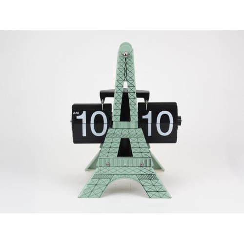 Magnifico orologio a forma di torre eiffel 3D