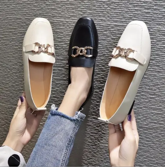 High-Quality Fashionable Comfortable Flat Shoes for Women with Wear-Resistant Leather