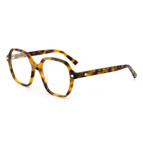 Lightweight Irregular Octagon Solid Acetate Optical Frames ME2066