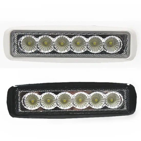 18W led work light bar Flood/Spot Beam led car driving lights for jeep Truck led work light