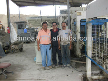 Ecuador HOTEST QFT9-15 automatic cement concrete paver block brick making machine