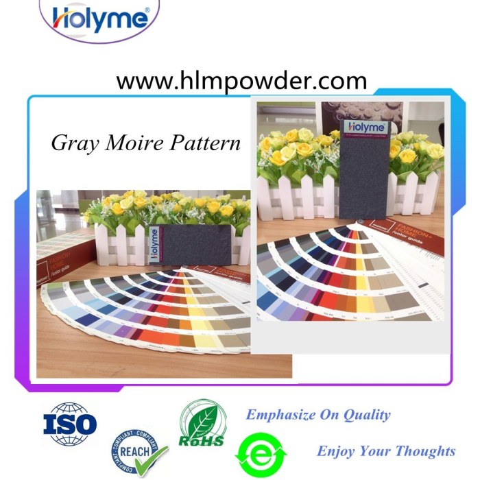 पहुंच प्रमाणीकरण के साथ हरमर प्रभाव पाउडर कोटिंग