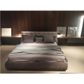 t luxury series high-end cloth solid wood bed