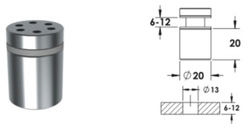 Decorative Stainless Steel Glass Partition (HS07SF-F022)