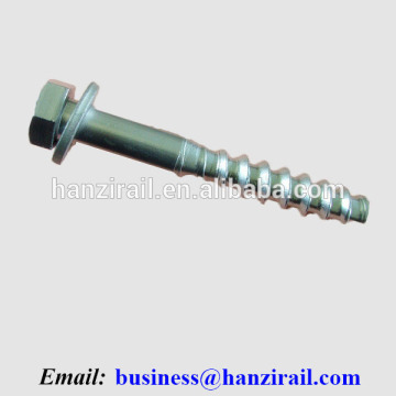 Timber Sleeper Screw Spike For Railroad Steel Rail