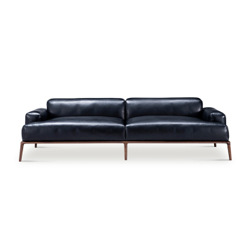 Marriot Leather Straight Sofa