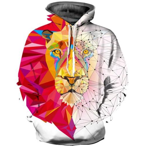 Hoodie à cordon de lion magique