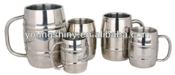 1000ML DOUBLE WALL S.S.BEER CUP W/HANDY