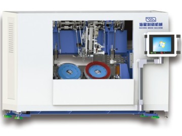 Máquina perforadora y de relleno de escobillas de discos de 5 ejes
