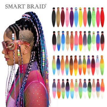 Flame Retardant Braid Hair Easy Braid Hair Colorful Chemical Fiber Braided Hair Extension