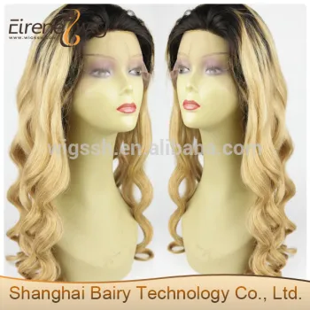 Eirene Most popular100% virgin brazilian human hair ombre full lace wig blonde ombre wig