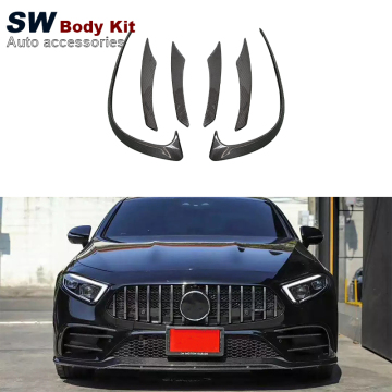 Carbon Fiber Bumper Lip Spoiler Kit for Mercedes-Benz CLS W257 CLS53 2020