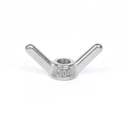 Stainless steel long horn M6 butterfly nut