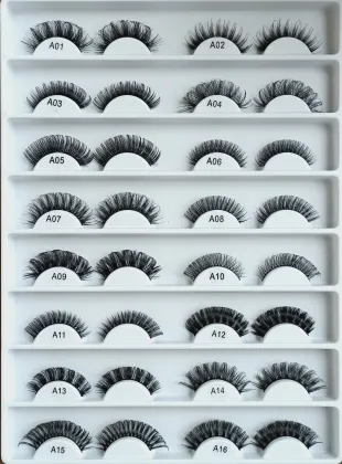 Wholesale D Curl Deep Curl Volume Faux Mink Strip False Lashes with Custom Logo