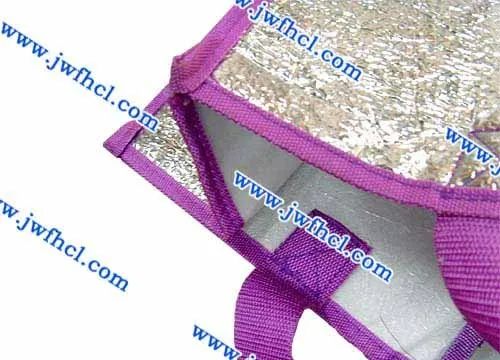 Aluminum foil coated with nonwoven or bubble