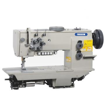 Machine à coudre à point noué à alimentation composée à double aiguille