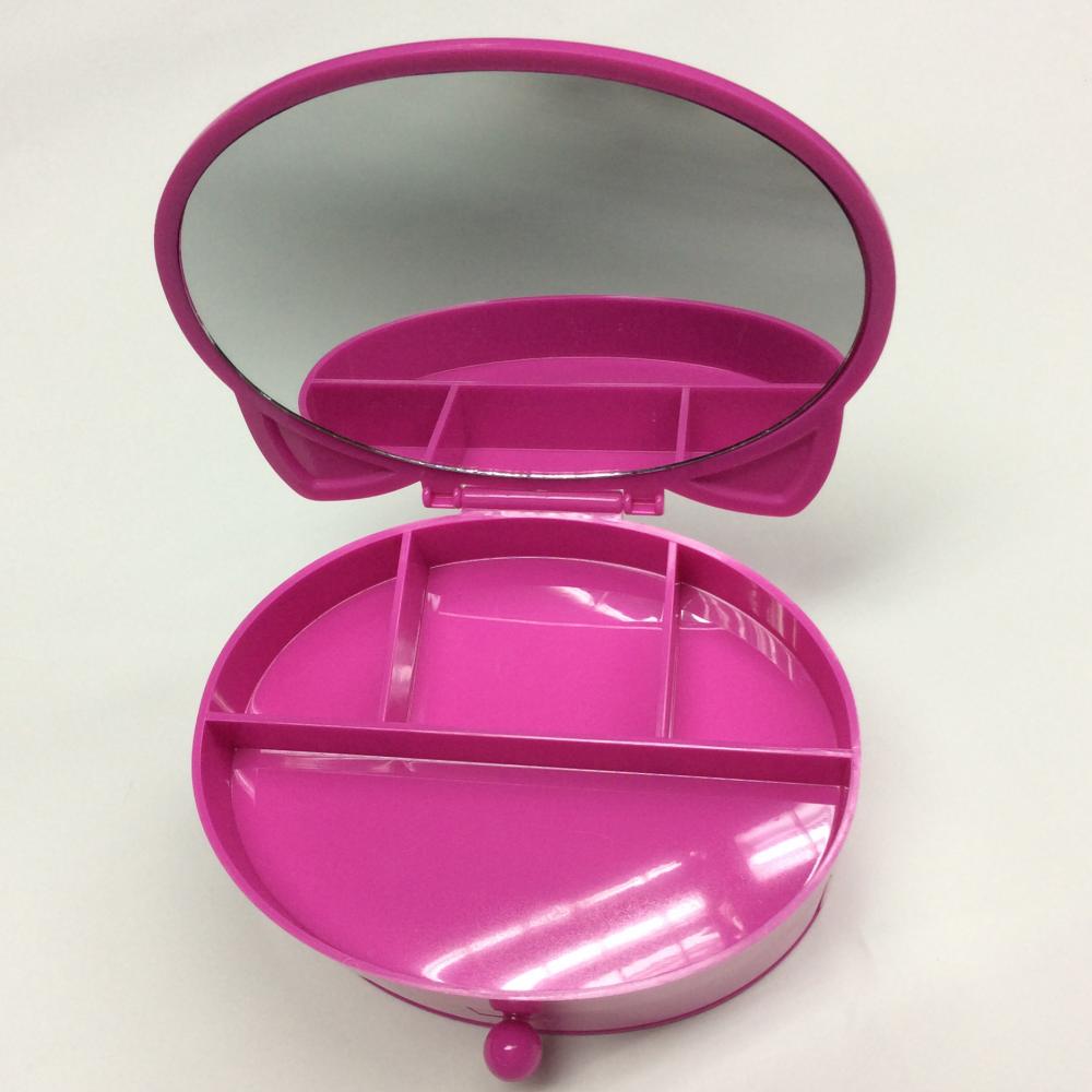 Plastic jewelry gift box with mirror
