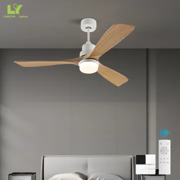 Modern Bedroom Ceiling Fan Light with 30W LED and Speed Control
