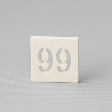 Placa de numeração de cerâmica personalizada por atacado