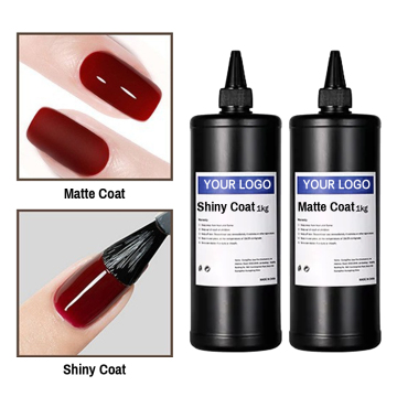 Top coat gel UV senza Hema - Nessun smalto per unghie luccicante