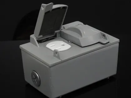 IP66 Protection Level Electric iron floor plug socket box suit for nema receptacle