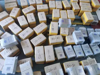 Stainless Steel Etched Nameplates with QR Codes for National Water Company