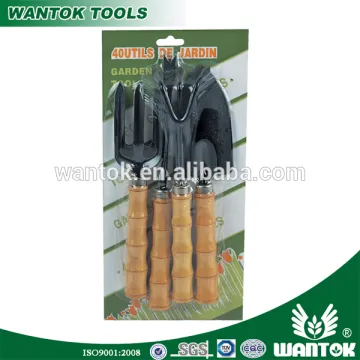 Banboo handle Metal Garden Tool Set / 4pcs per set