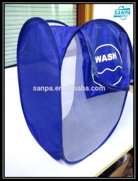 Household foldable pop-up laundry hamper