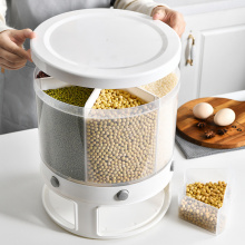 Rotatable Individual Rice Dispensers For Cereals Storage