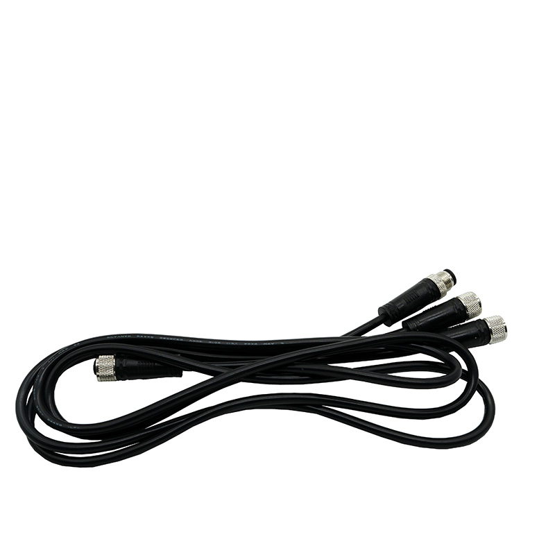 Arneses de conector M12 personalizados con cable aislado de PVC
