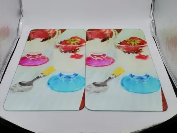 cherry design tempered glass hob covers