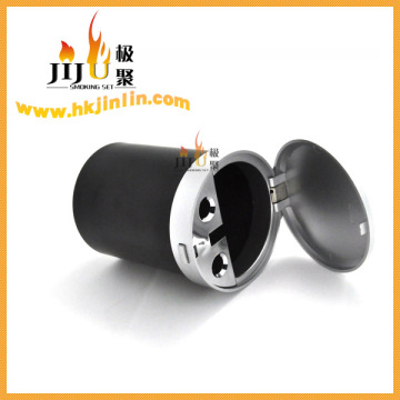 JL-049S Yiwu jinlin Hot selling Fashion Cylindrical plastic cigarette Car ashtrays wholesaler
