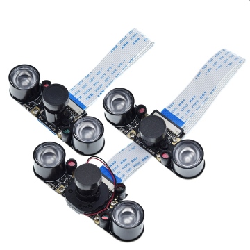 Raspberry Pi 4 Night Vision Fisheye Camera 5MP OV5647 - Adjustable Focal Length 70/95/160 Degrees