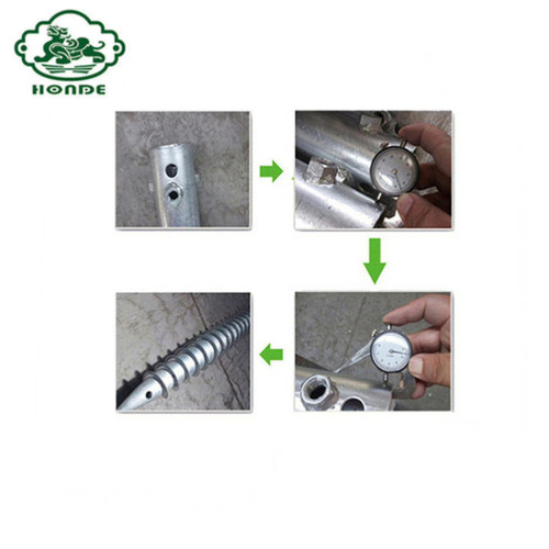 Ground Screw With Nuts For Mailbox Post