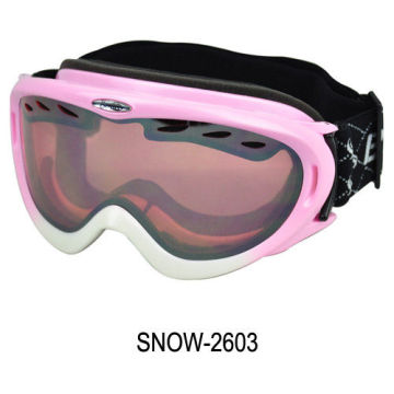 Anti-fog Snow Ski Goggles, Junior Snow Goggles With Tpu Flexible Frame , Nylon Strap